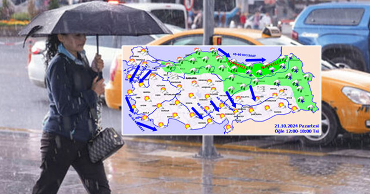 Hava durumu İstanbul | 4 bölgede sağanak ve kar – Son dakika hava durumu | Son dakika haberleri