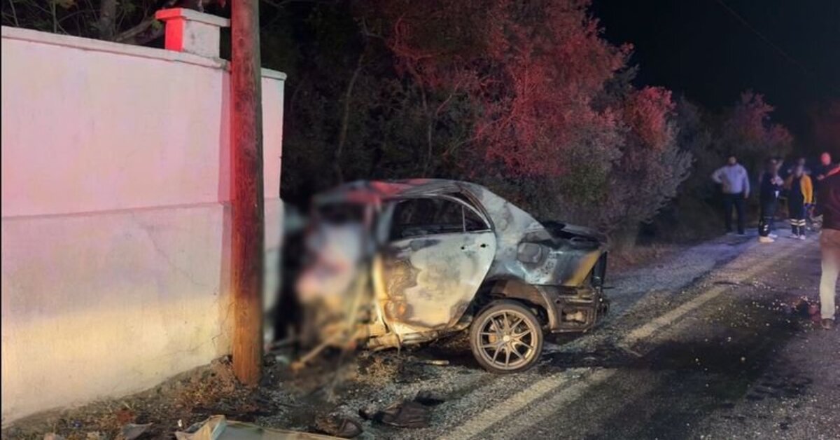 İzmir'de feci kaza! Sürücü yanarak öldü | Son dakika haberleri