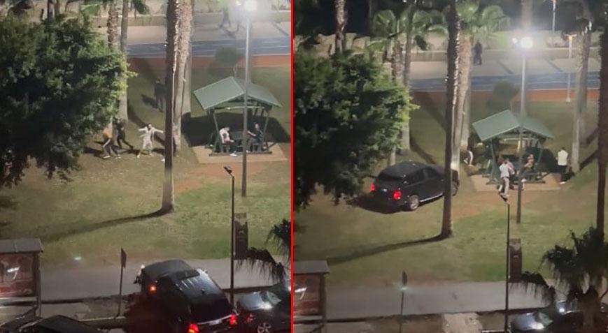 Kız meselesi dehşeti! Aracını kalabalığın üzerine sürdü