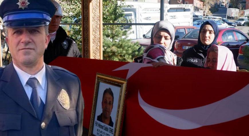 Silahlı saldırıda ölen polis memuru toprağa verildi! Eşinin gözyaşları yürekleri sızlattı