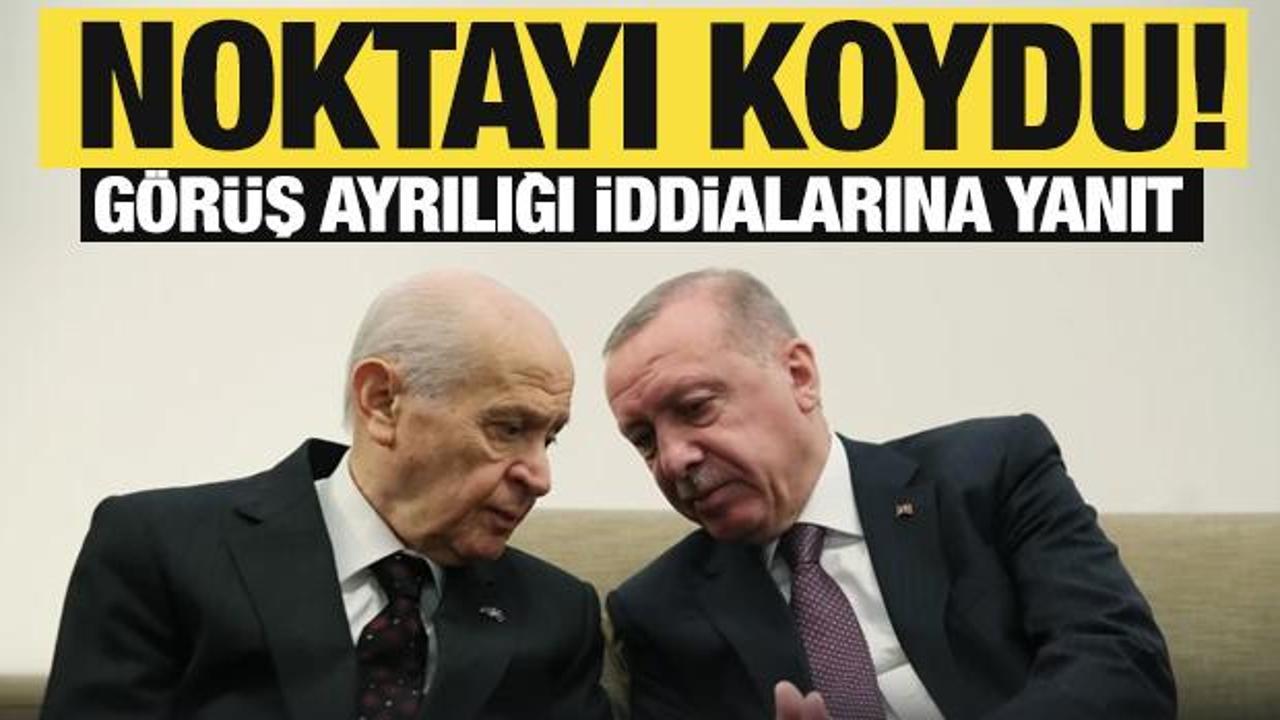 Bahçeli noktayı koydu! Erdoğan’la görüş ayrılığı iddialarına yanıt!