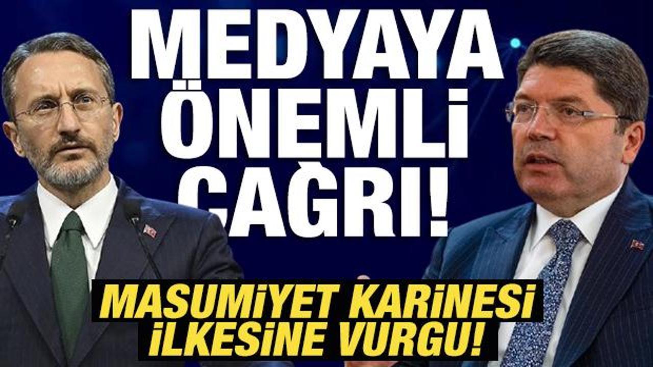 Bakan Tunç ve İletişim Başkanı Altun’dan adalet ve medya mesajı!