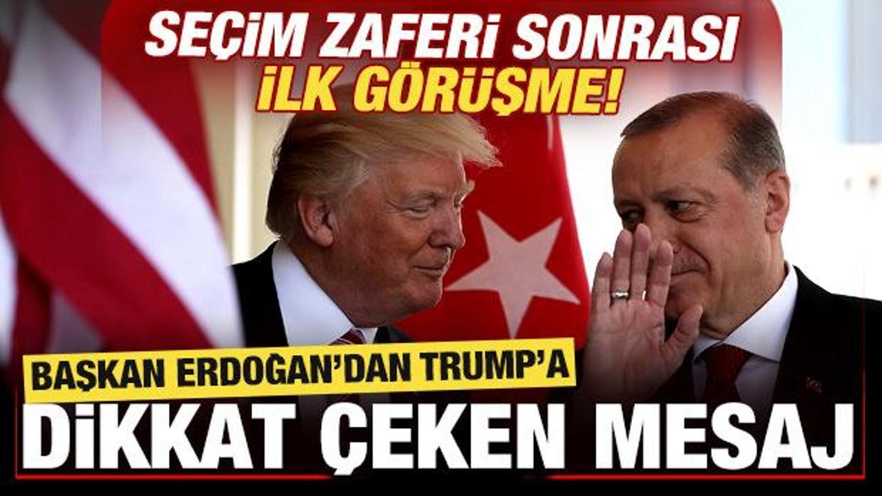 Başkan Erdoğan, Trump ile görüştü! Dikkat çeken yeni dönem mesajı…