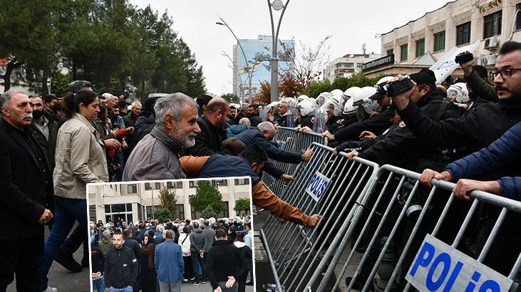 Batman’da kayyum atanan belediyede gerginlik! Polis müdahale etti, gözaltılar var