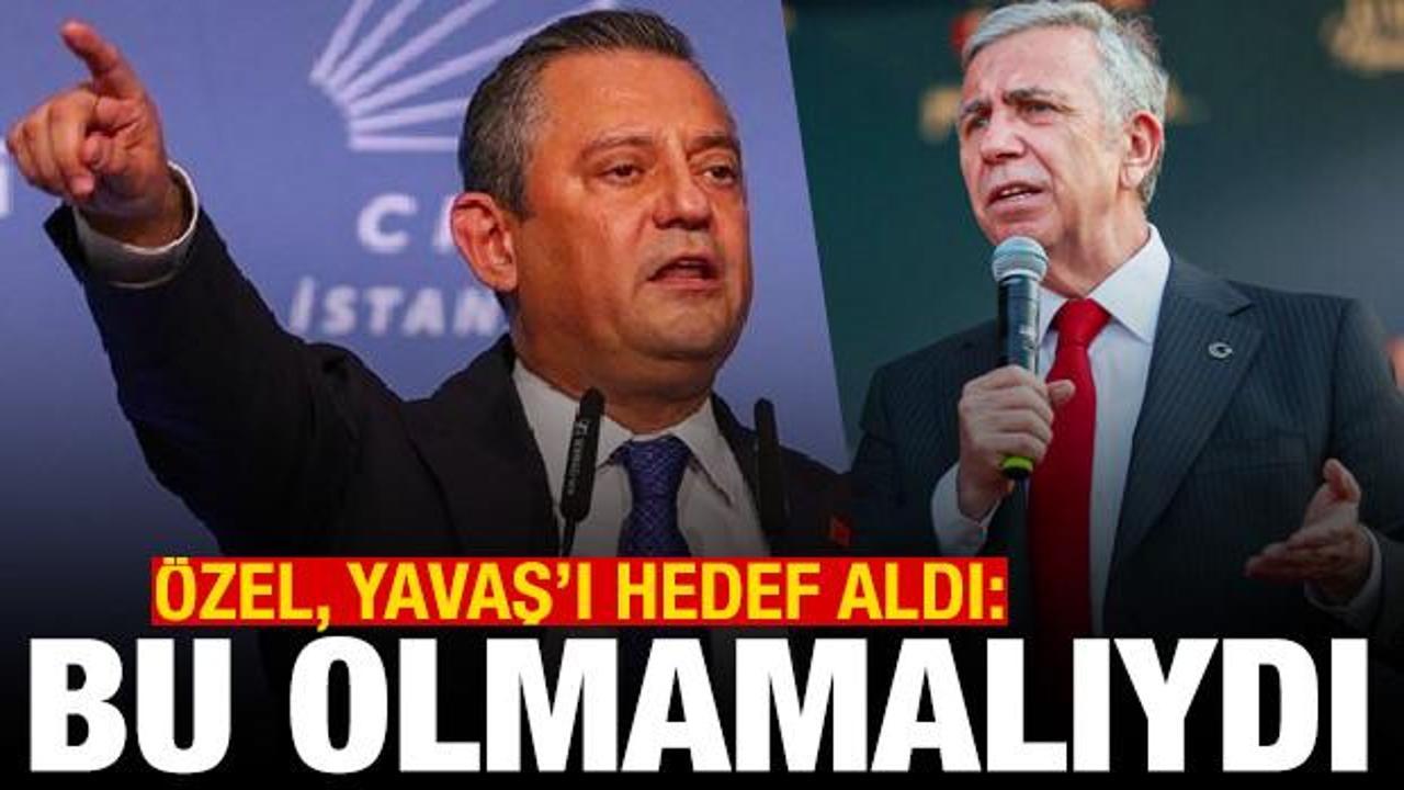 CHP’de Ebru Gündeş krizi! Özel’den Mansur Yavaş’a tepki: Bu olmamalıydı
