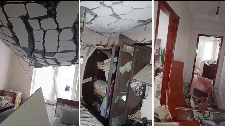 Çorum’daki patlamanın olduğu evin içi görüntülendi! Patlamanın dehşeti böyle görüldü