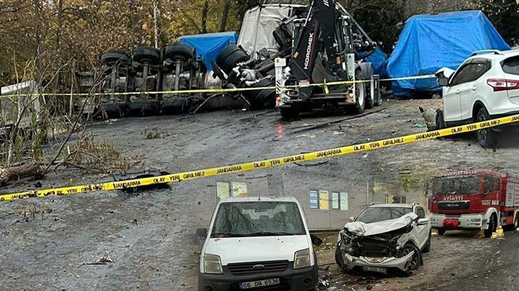 Devrilen TIR’da üzerine ‘sülfürik asit’ dökülen şoför feci şekilde can verdi