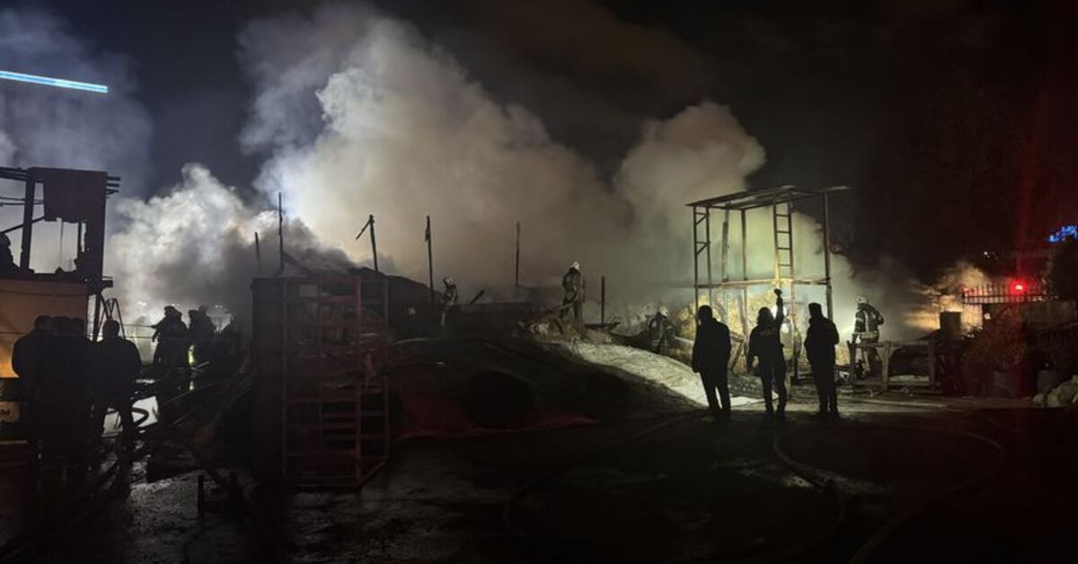 Esenyurt'ta ahır yangını: Çok sayıda büyükbaş öldü