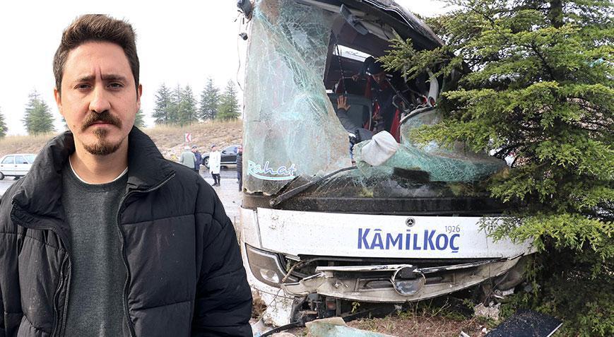 Eskişehir’de otobüs kazası! Dehşeti yaşayan yolcu konuştu: 4 kez takla attık