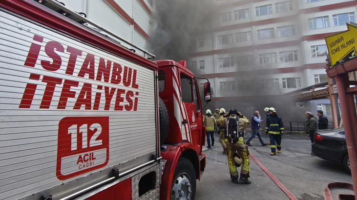 İstanbul Eğitim ve Araştırma Hastanesi’nde yangın paniği!