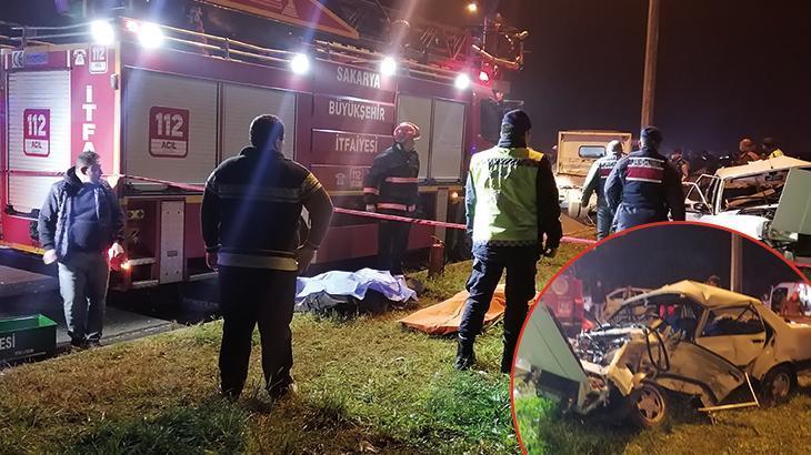 Karasu’da feci kaza! 2 otomobil çarptışı: Karı – koca hayatını kaybetti