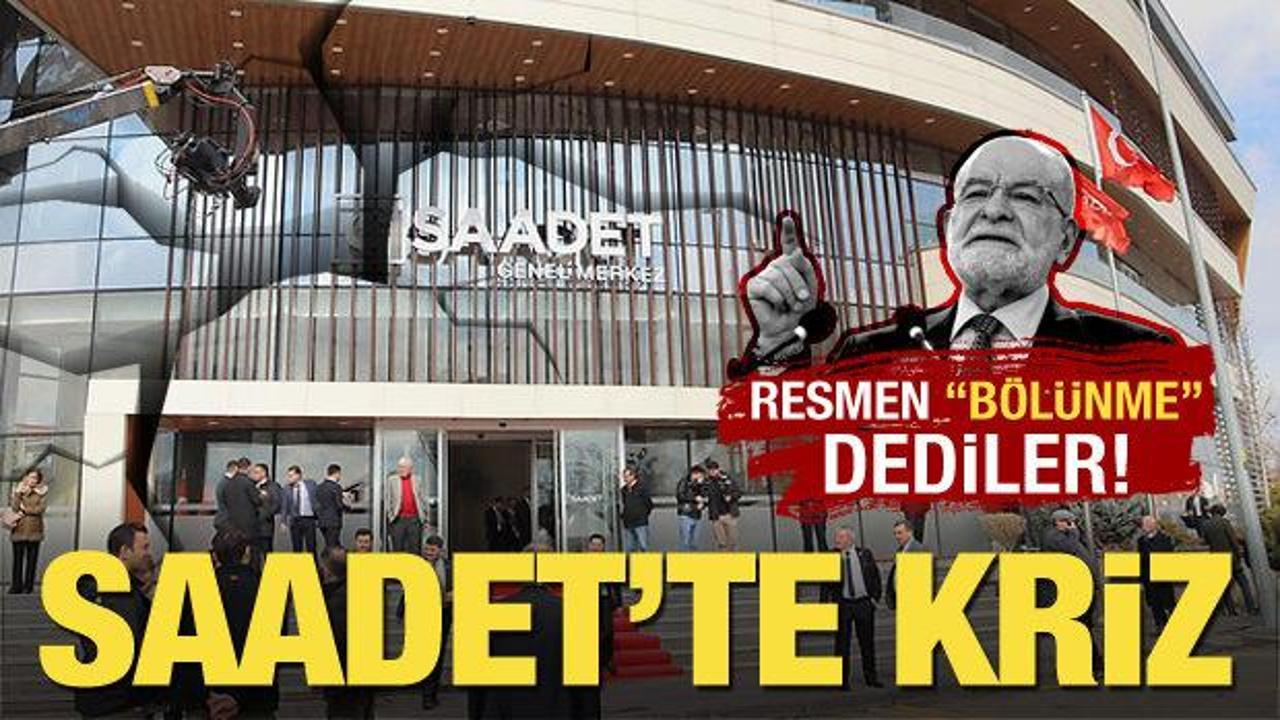 Milli Görüş camiasından Saadet’teki krize ağır yorum… Resmen ‘bölünme’ dediler