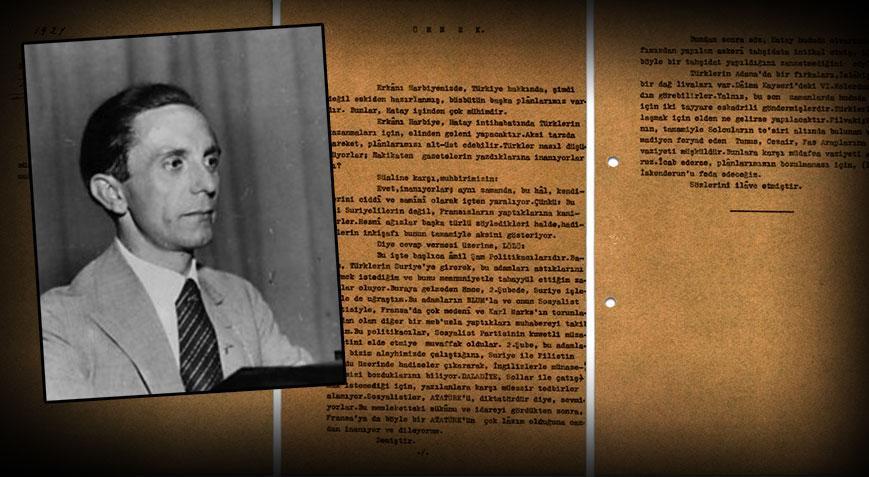MİT’ten 100 yıllık özel arşiv! Türk istihbaratçı Goebbels’i böyle takip etti