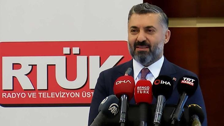 RTÜK Başkanı Şahin’den uyarı! Milli ve manevi değerleri tahrip eden yayınlara yaptırım