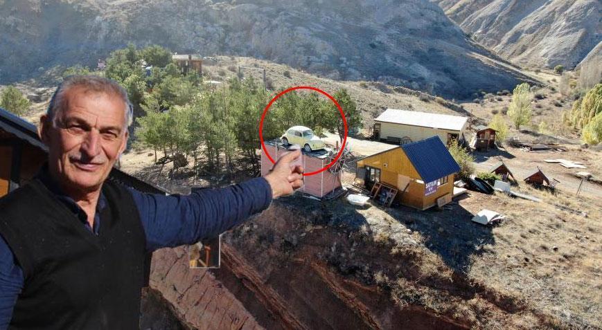 Sivas’ta ilginç manzara! Çatıda gören bir daha bakıyor