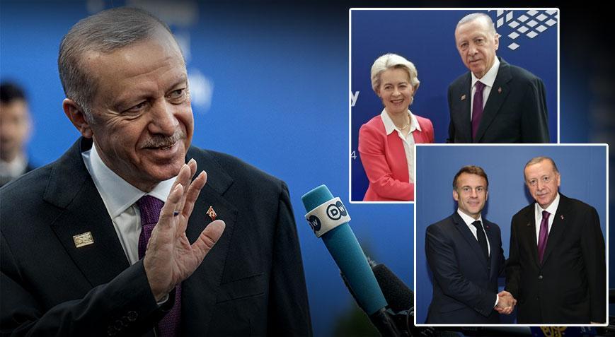 Son dakika: Erdoğan’dan Budapeşte’de peş peşe kritik temaslar! Macron ile görüştü