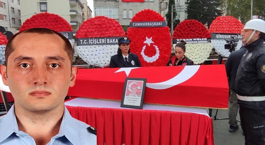 Trafik kazasında şehit olan polis Ogün Yürümez, son yolculuğuna uğurlandı