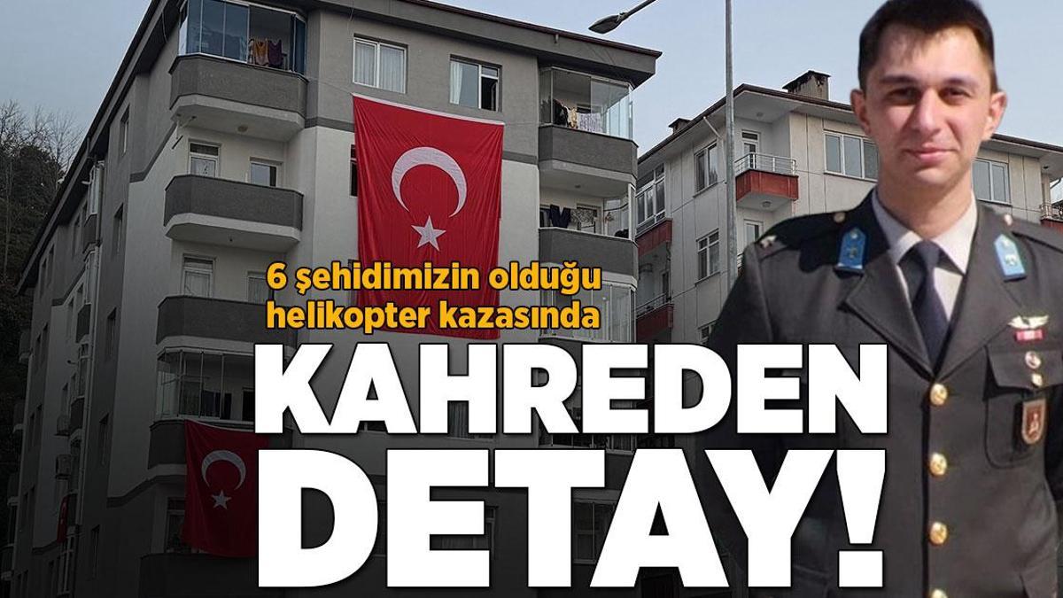 6 şehidimizin olduğu helikopter kazasında kahreden detay