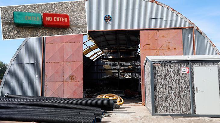 Antalya’nın milyon dolarlık film merkezi Çandırwood depo oldu