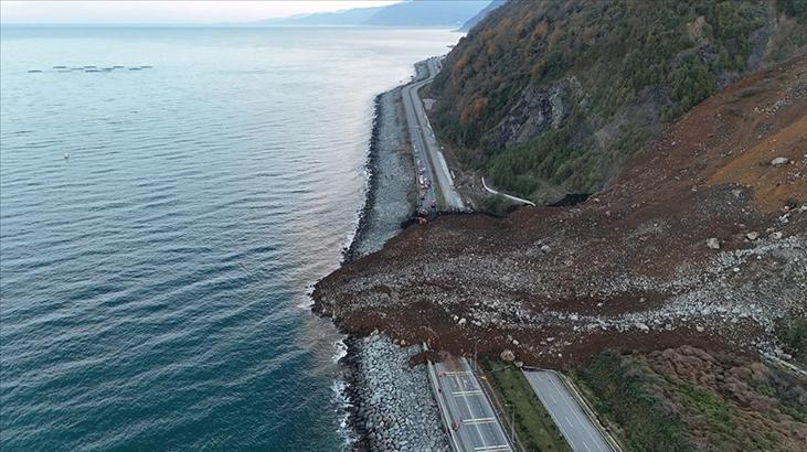 Artvin’de meydana gelen heyelanda tam 100 bin ton toprak kütlesi hareket etmiş