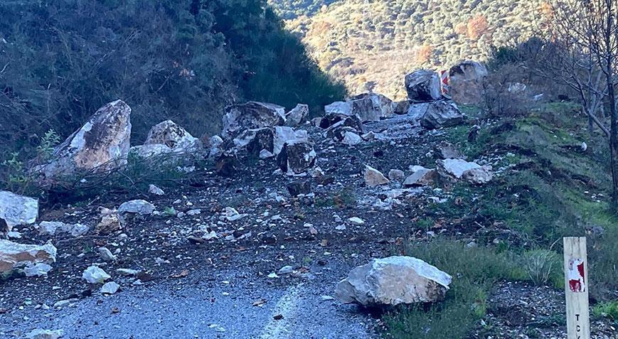 Aydın’da heyelan! Köşk-Ödemiş kara yolu çift yönlü kapandı