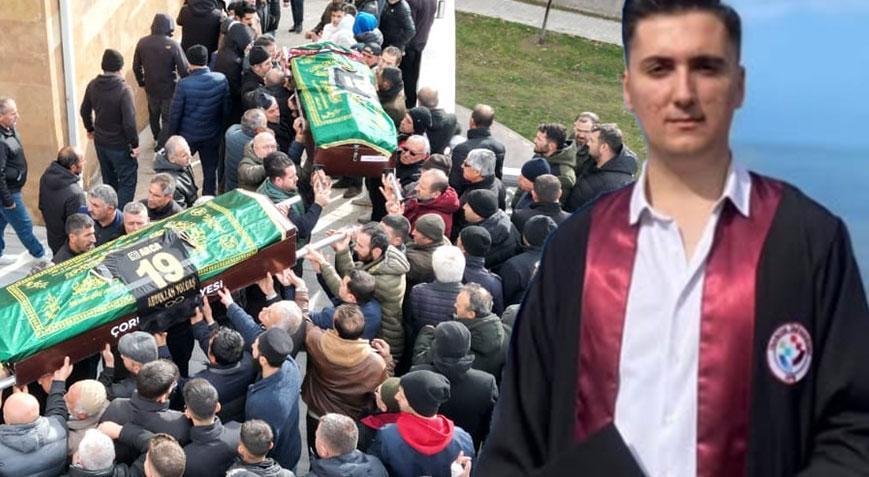 Baba ve oğlu son yolculuğuna uğurlandı