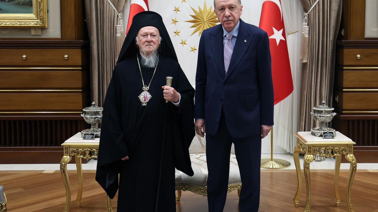 Başkan Erdoğan, Fener Rum Patriği Bartholomeos’u kabul etti