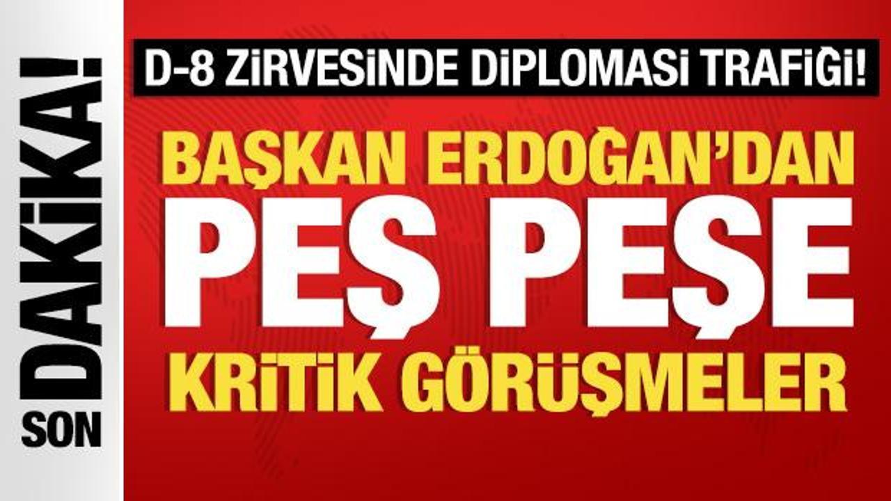 Başkan Erdoğan’dan peş peşe kritik görüşmeler!