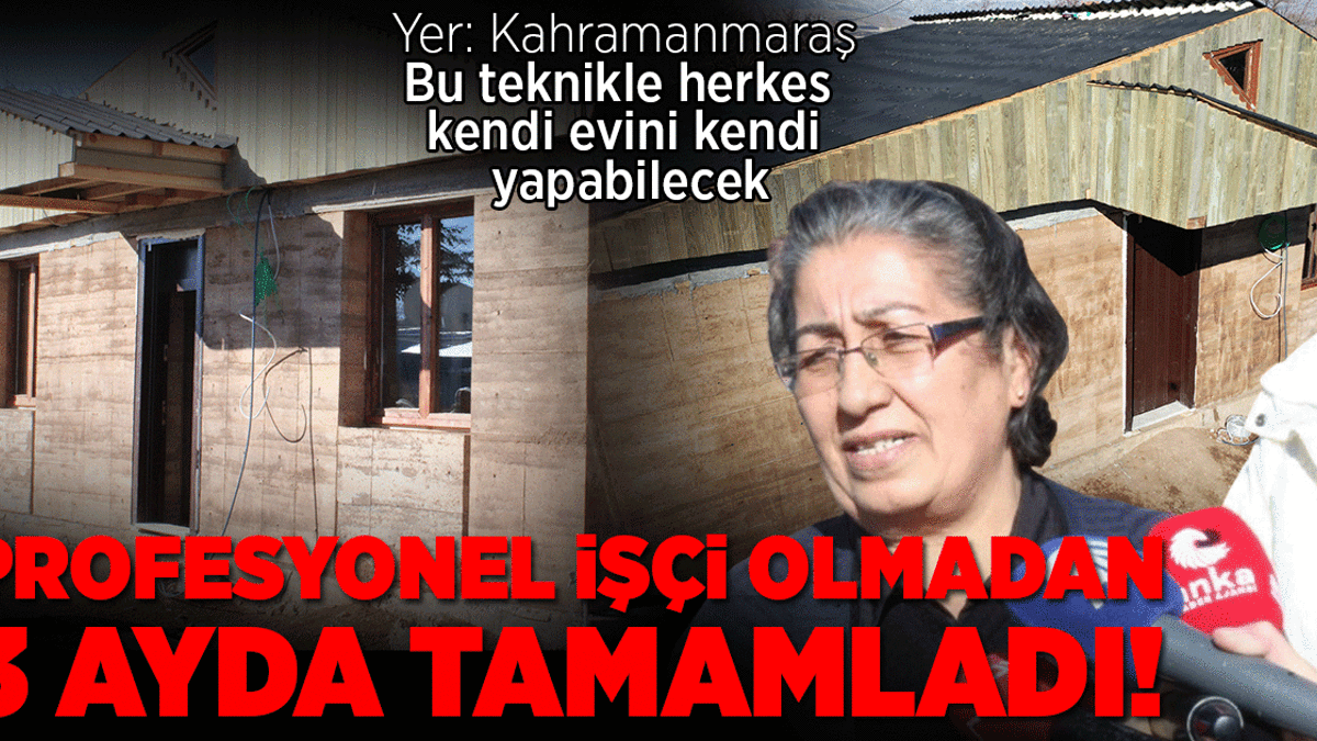 Bu teknikle herkes kendi evini kendi yapabilecek! Profesyonel işçi olmadan 3 ayda tamamladı