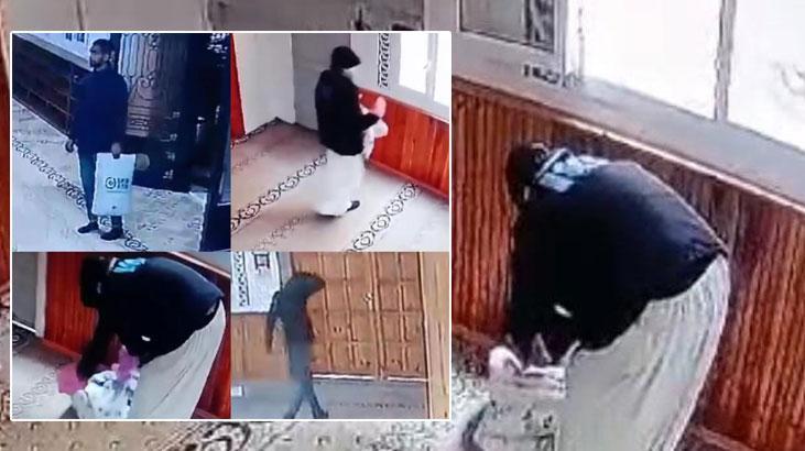 Camide saklandı, kadın kılığına girip hırsızlık yaptı