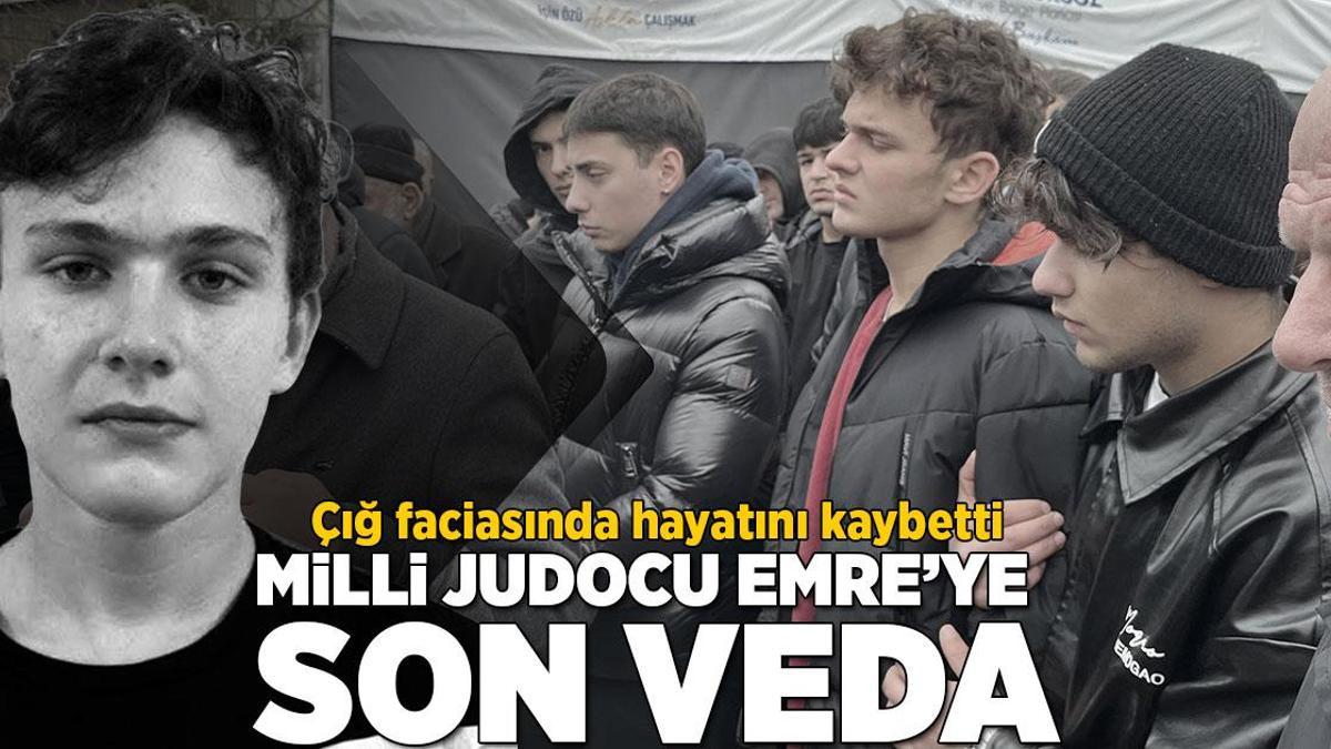 Çığ faciasında hayatını kaybeden milli judocu Emre’nin ikizi tabutun başından bir an olsun ayrılmadı