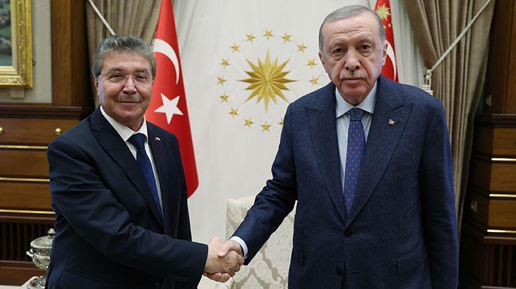 Cumhurbaşkanı Erdoğan, KKTC Başbakanı Üstel’i kabul etti