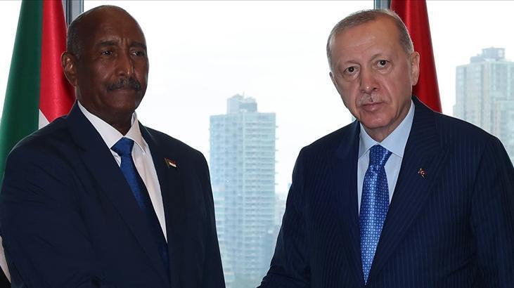 Cumhurbaşkanı Erdoğan, Sudan Egemenlik Konseyi Başkanı el-Burhan ile görüştü