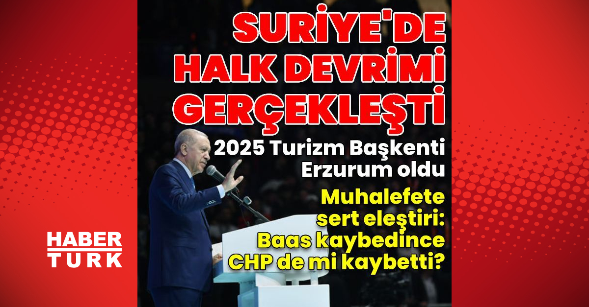 Cumhurbaşkanı Erdoğan: Suriye'de bir halk devrimi gerçekleşti – SON DAKİKA HABERLERİ | Son dakika haberleri