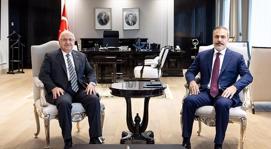 Dışişleri Bakanı Hakan Fidan ve Milli Savunma Bakanı Yaşar Güler bir araya geldi