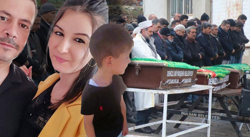 Düğüne gidecekleri köylerine cenazeleri gitti! 3 kişilik aile son yolculuğuna uğurlandı