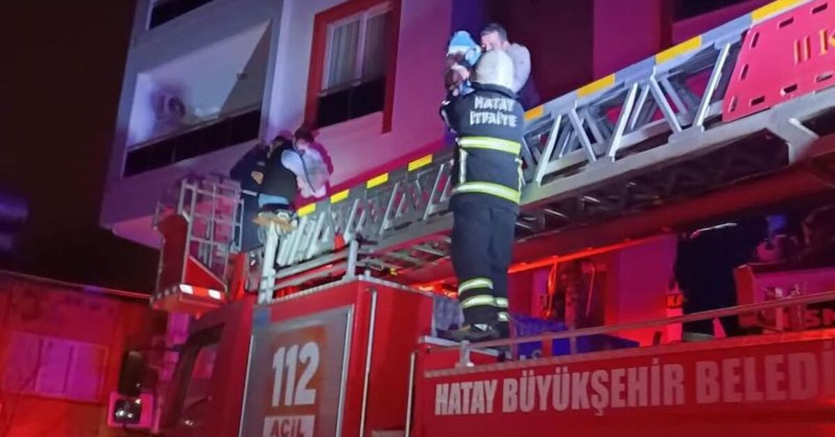 Hatay'da ev yangını: 6 kişi dumandan etkilendi | Son dakika haberleri
