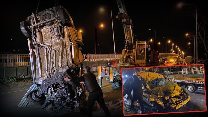 Hopa’da korkunç kaza! Kontrolden çıkan araç dereye uçtu: 1 ölü, 2 yaralı