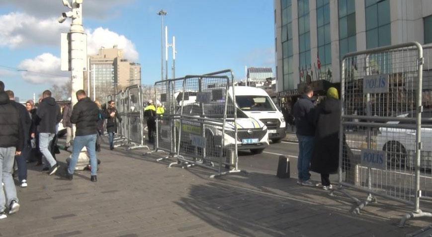İstanbul’da yılbaşı tedbirleri! Taksim Meydanı demir bariyerlerle kapatıldı