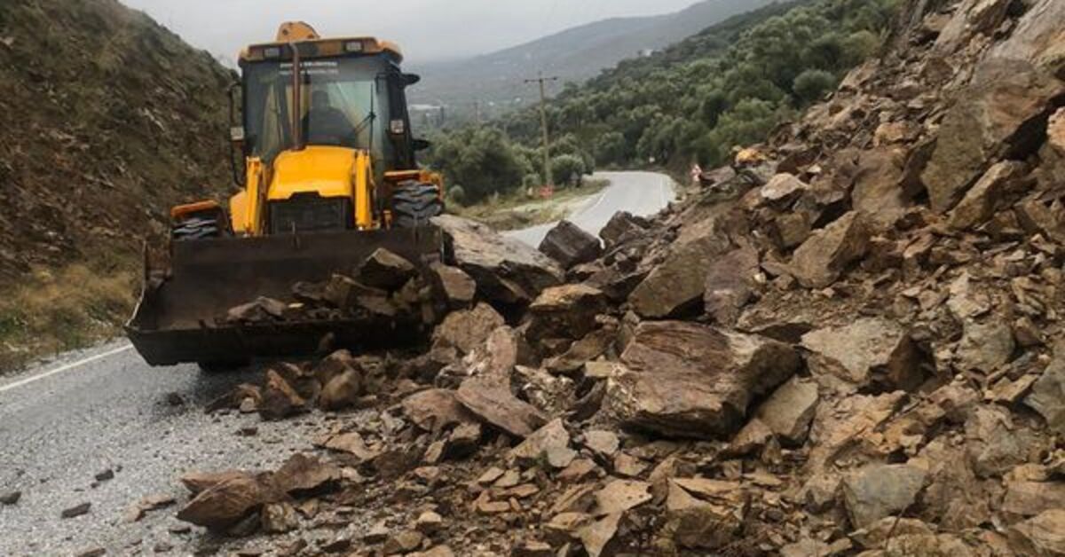 İzmir'in Ödemiş ilçesinde heyelan meydana geldi – Güncel haberler