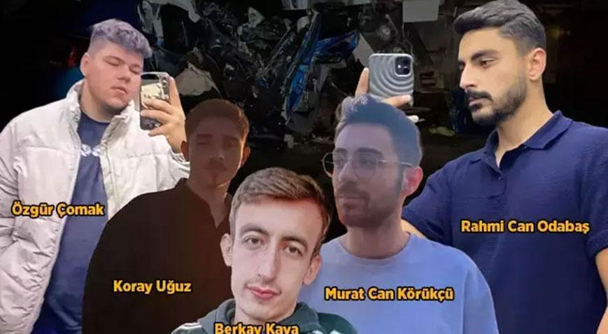 Liseyi birlikte okuyup aynı üniversiteden mezun oldular! 5 arkadaşı ölüm bile ayıramadı