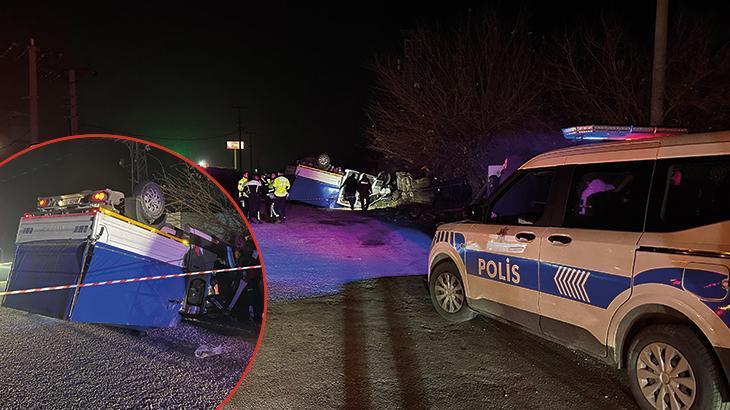 Manisa’da feci kaza! Hafif ticari araç ile kamyonet çarpıştı: 6 yaralı