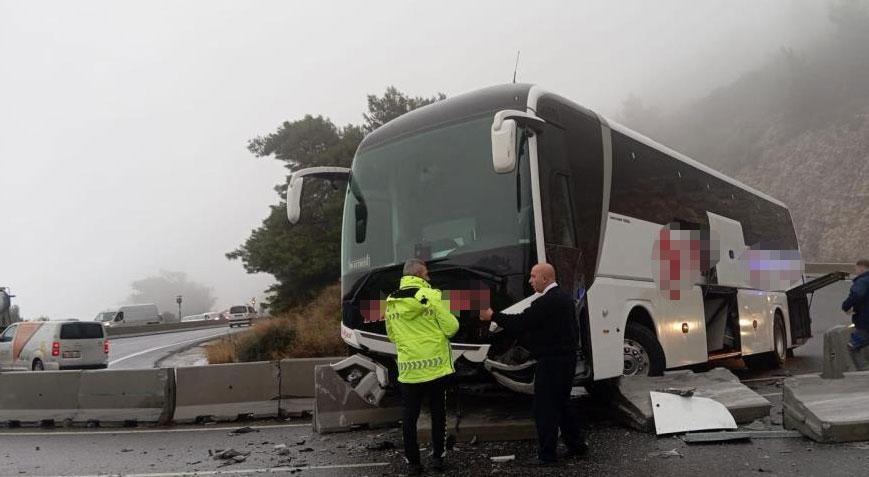 Muğla’da otobüs kazası! 5 kişi yaralandı