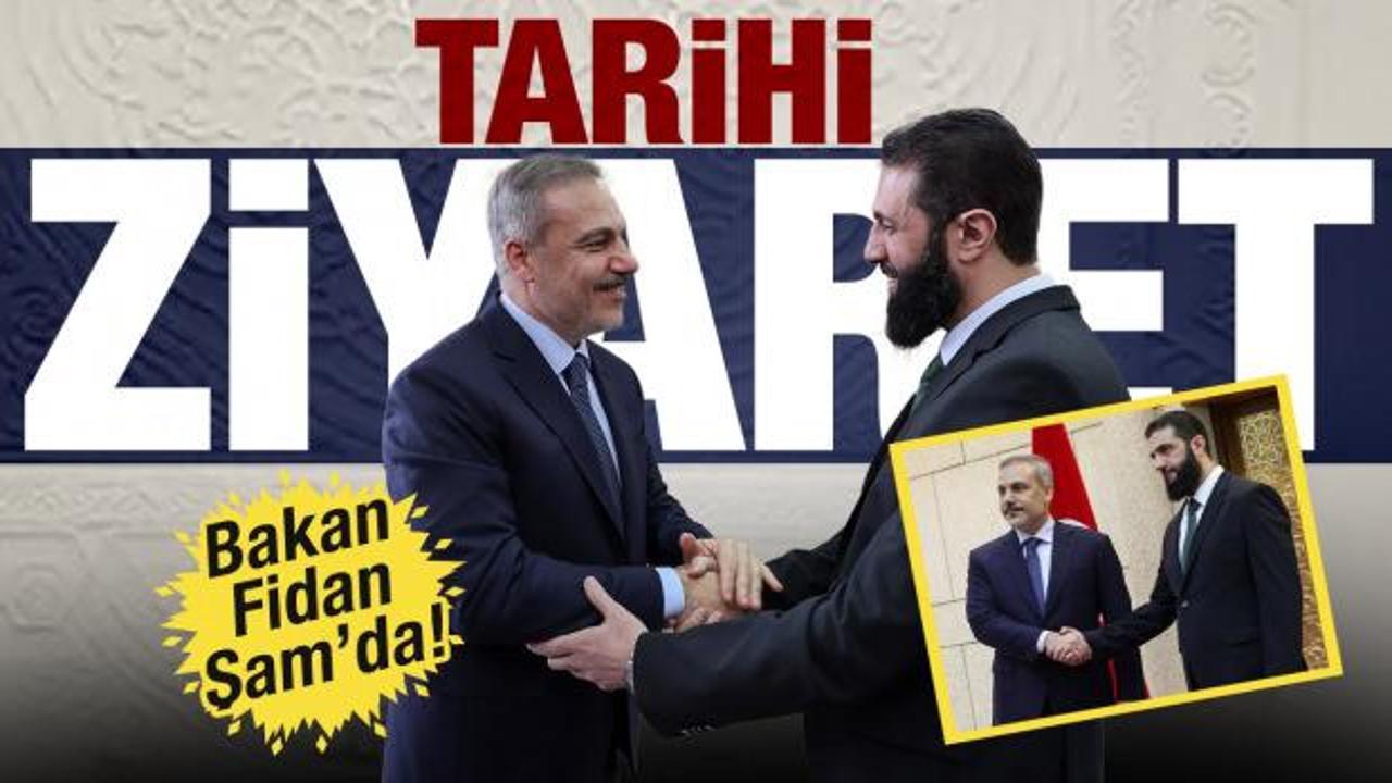 Son Dakika: Bakan Fidan Şam’da: Yeni yönetimin lideri ile görüştü