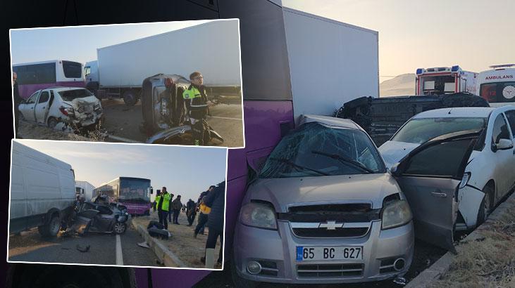 SON DAKİKA HABERİ: Van’da zincirleme trafik kazası! Çok sayıda yaralı var