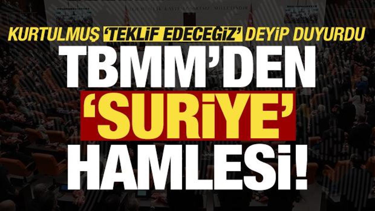 Son dakika: Numan Kurtulmuş ‘teklif edeceğiz’ deyip duyurdu! TBMM’de ‘Suriye’ hamlesi…