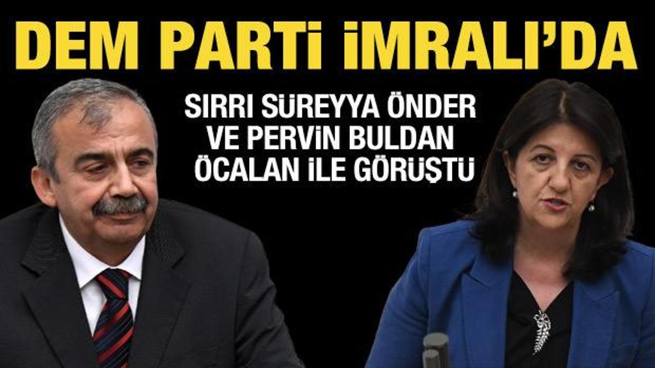 Son Dakika: Sırrı Süreyya Önder ve Pervin Buldan’ın Öcalan ile görüşmesi sona erdi