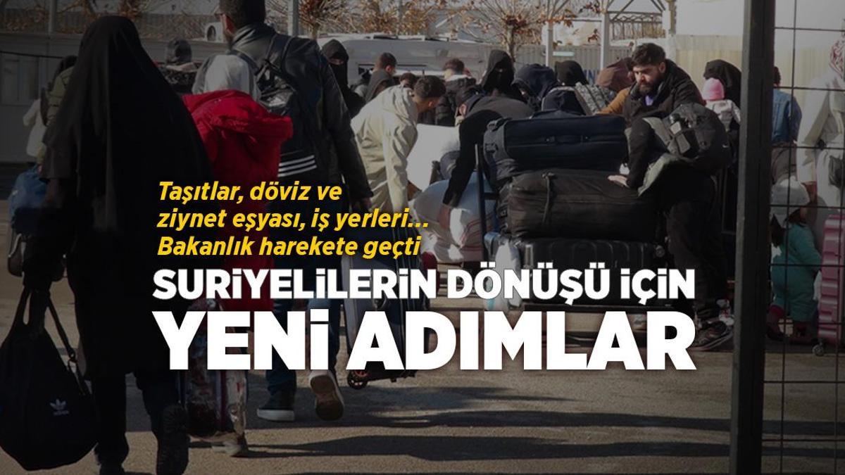 Suriyelilerin ülkelerine dönüşünü kolaylaştıracak yeni adımlar! Bakanlık harekete geçti