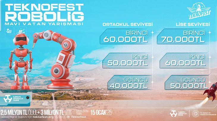 TEKNOFEST Robolig Mavi Vatan Yarışması başvuruları devam ediyor