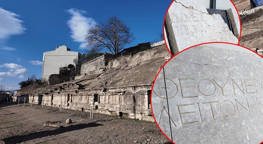 Ters çevrilmiş bir mermer sütun kaidesi keşfedildi! ‘Mimari açıdan benzersiz’